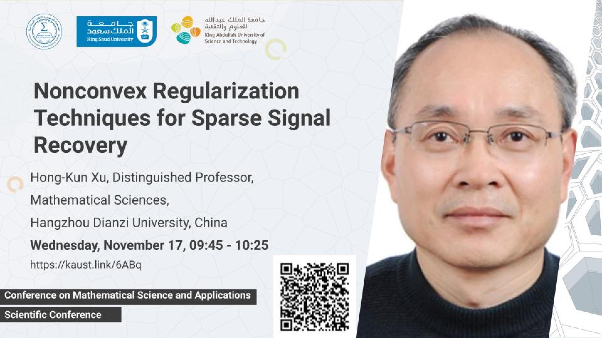 Nonconvex Regularization Techniques for Sparse Signal Recovery CMSA